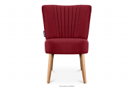 Sessel in Veloursstoff auf hohen Beinen bordeaux