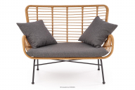 Gartensofa im Boho-Stil braun
