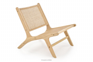 Gartensessel aus Holz im Boho-Stil