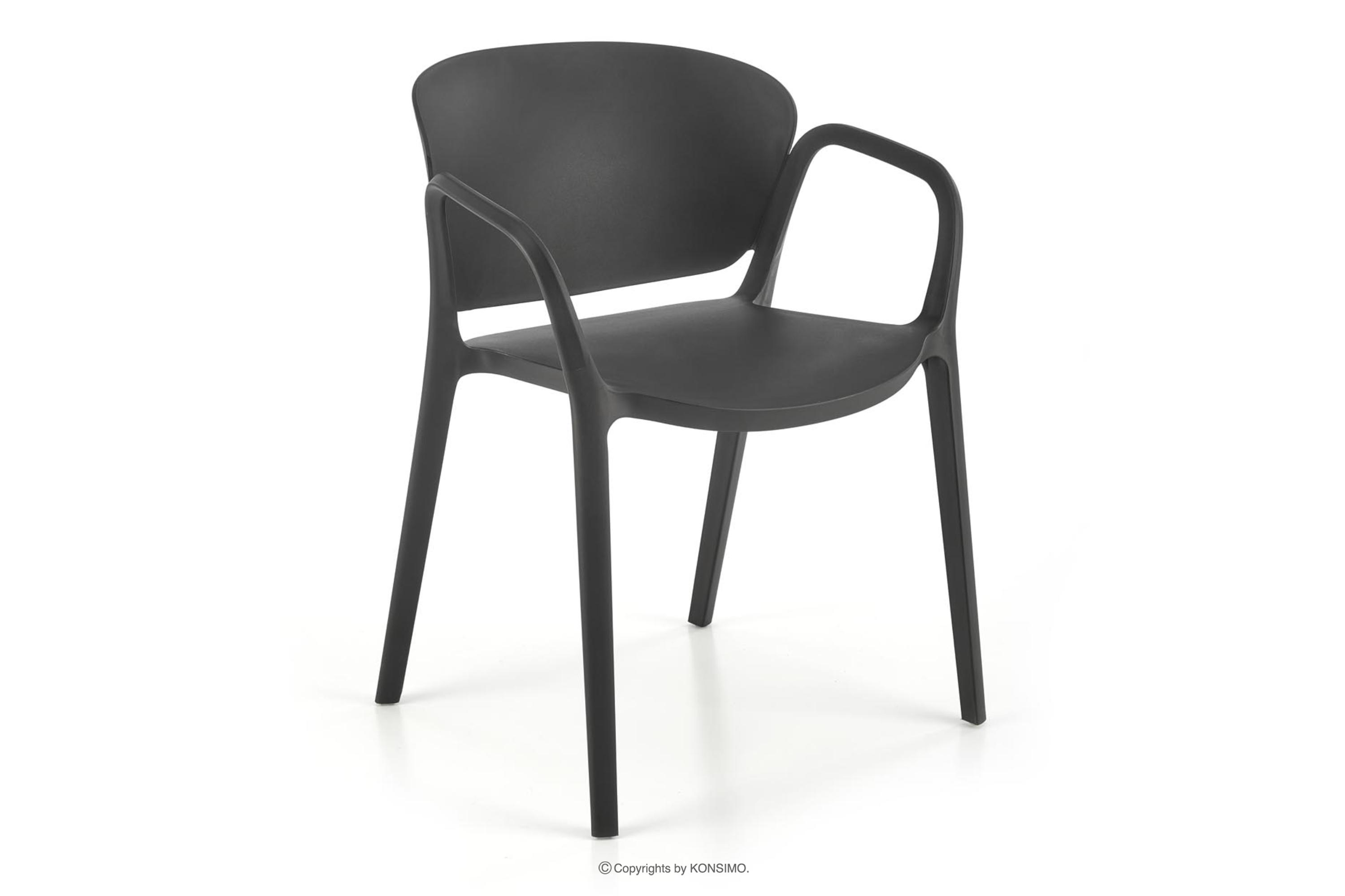 Moderner Stuhl schwarz