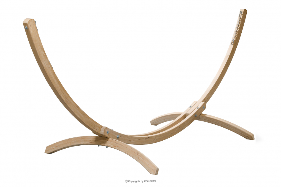 CORRELO Eine große Hängematte mit Gestell für den Garten ciemny szary - Foto 1