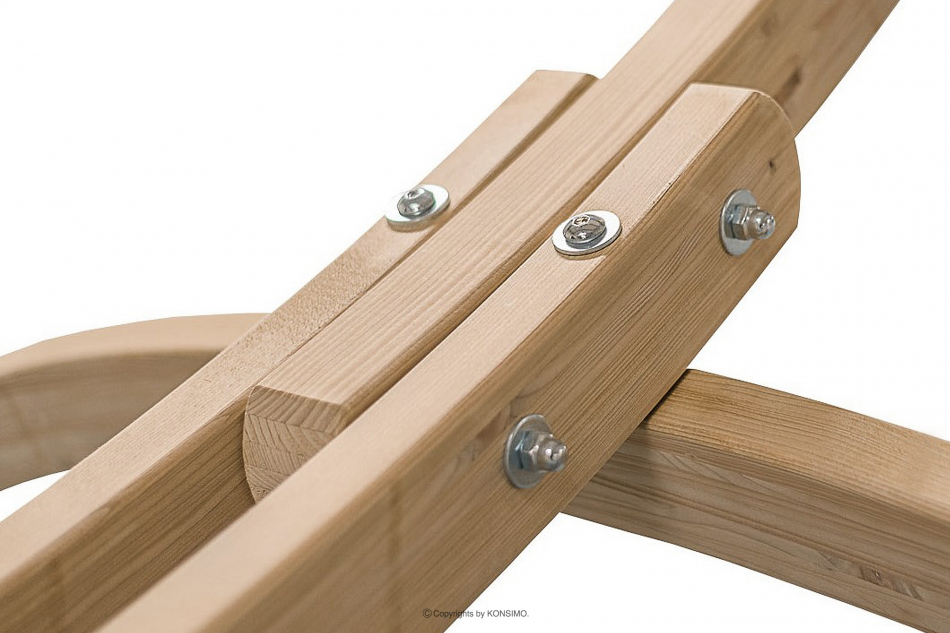 CORRELO Eine große Hängematte mit Gestell für den Garten ciemny szary - Foto 3