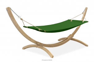 CORRELO, https://konsimo.de/kollektion/correlo/ Große Holzhängematte für den Garten mit Gestell zielony - Foto