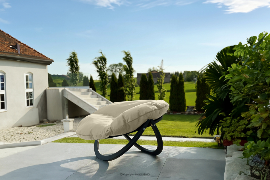 GEKKO Moderner Gartensessel in Creme/Anthrazit kremowy/antracytowy - Foto 1