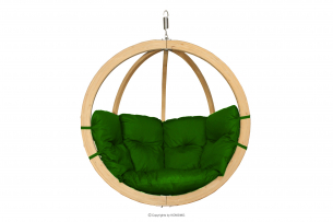 HIGLO, https://konsimo.de/kollektion/higlo/ Grüner Kokon-Hängesessel aus Holz zielony - Foto