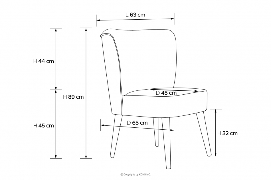 APPA Sessel mit hohen Beinen in Stoff hellbeige Bouclé hellbeige/buche - Foto 8