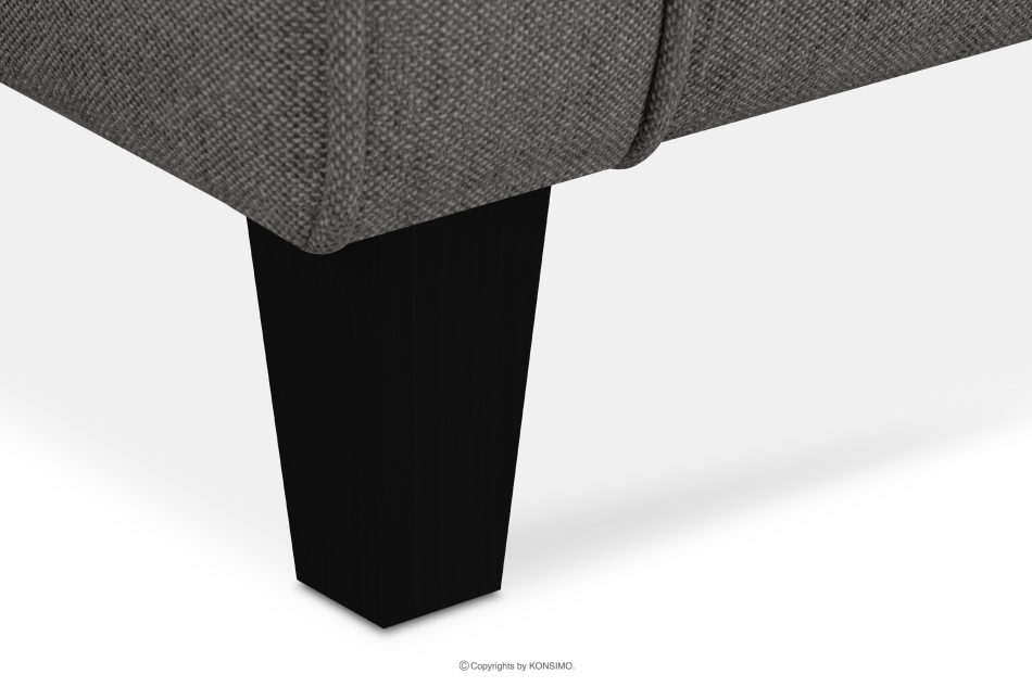 MILES Vintage Ohrensessel mit Holzbeinen grau/schwarz grau/schwarz - Foto 7