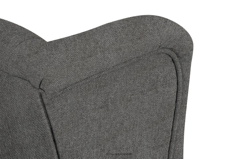 MILES Vintage Ohrensessel mit Holzbeinen grau/schwarz grau/schwarz - Foto 8