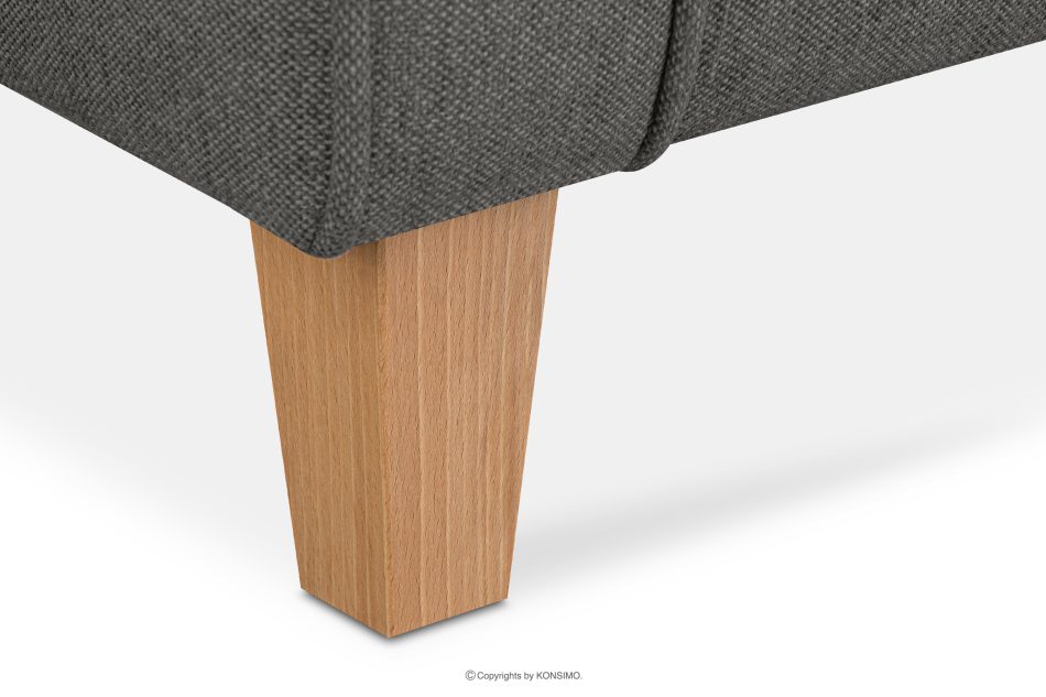 MILES Vintage Ohrensessel auf Holzbeinen grau/ Buche grau/buche - Foto 7