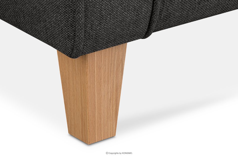 MILES Vintage Ohrensessel mit Holzbeinen graphit/ Buche graphit/buche - Foto 7