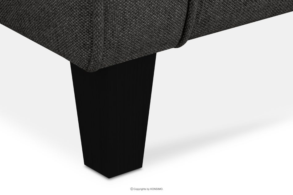 MILES Vintage Ohrensesselmit Holzbeinen graphit/schwarz graphit/schwarz - Foto 7