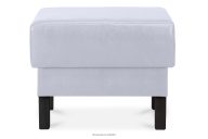 Kunstleder pouffe grau