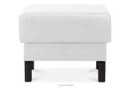 Eco leder pouffe weiß