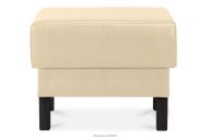 Eco leder pouffe creme