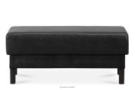 Kunstleder pouffe schwarz
