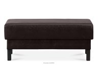 Ottomane für Sofa aus Kunstleder dunkelbraun
