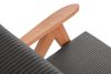 NASET Vintage-Sessel aus Cordstoff dunkelgrau/heller Eiche Dunkelgrau/Eiche hell - Foto 6