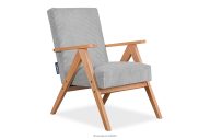 Vintage-Sessel aus Cordstoff Esche/Eiche hell