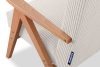NASET Vintage-Sessel aus Cordstoff creme/heller Eiche Creme/hell Eiche - Foto 8