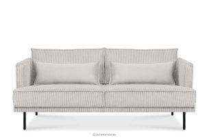 GANZO, https://konsimo.de/kollektion/ganzo/ 3-Sitzer-Sofa in Cord-Stoff mit Kissen Creme Velours cremefarben - Foto