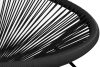 GROSTI Acapulco rattan 2pc sessel set schwarz schwarz - Foto 7