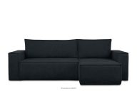 Gewebestoff Ecksofa dunkelblau links/rechts