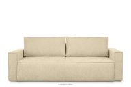 Sofa 3 mit Schlaffunktion in Gewebestoff dunkel creme