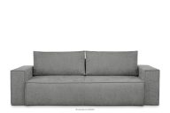 Sofa 3 in Gewebestoff mit Schlaffunktion grau