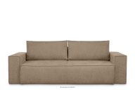 Sofa 3 in Gewebestoff mit Schlaffunktion hellbraun