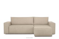 Boucle Schlafsofa links/rechts hellbeige