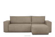 Boucle Schlafsofa links/rechts dunkelbeige