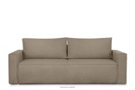 Dreisitziges Sofa boucle mit Schlaffunktion dunkelbeige
