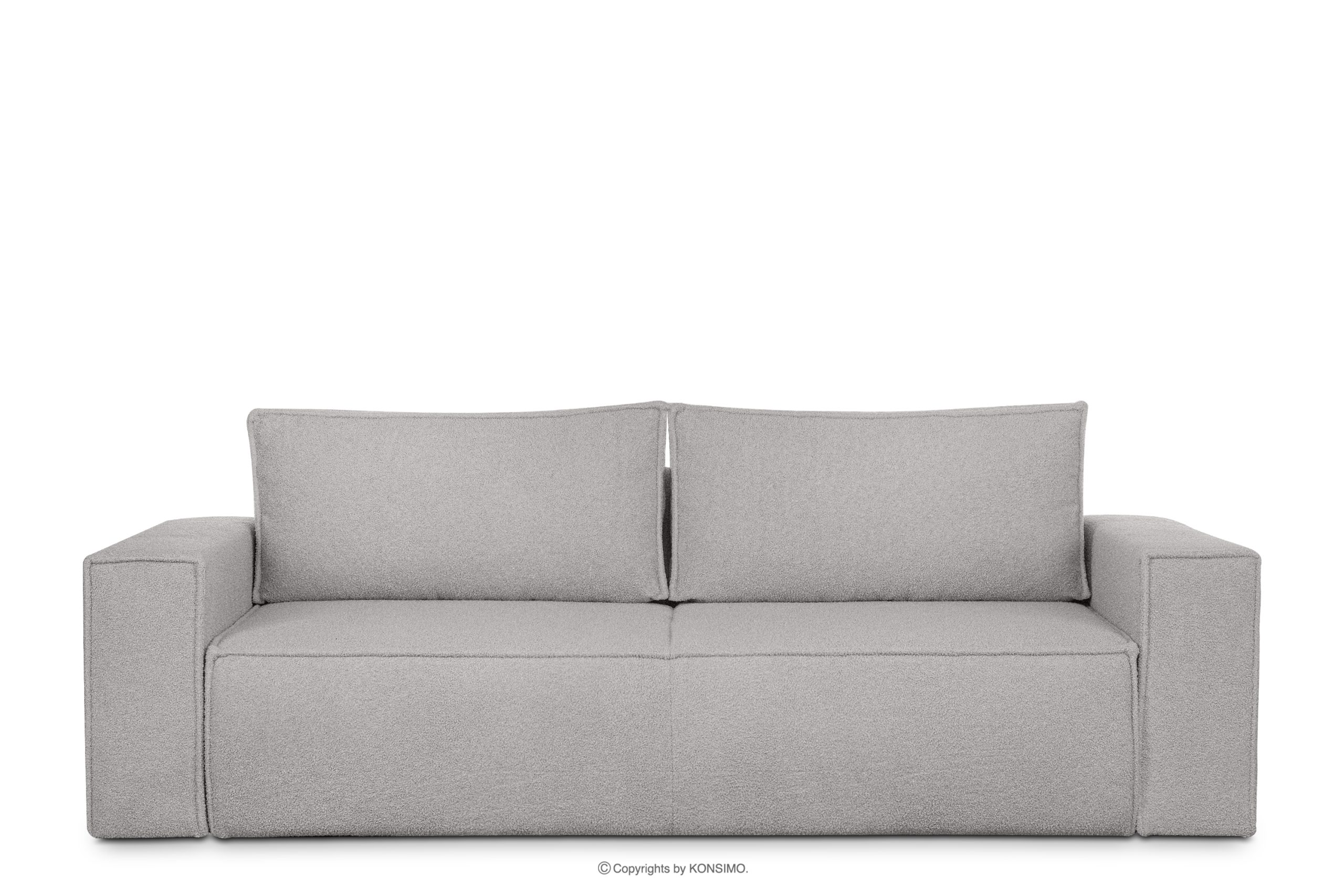 3-Sitzer-Boucle-Sofa mit Schlaffunktion Esche