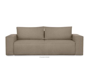 NAPI II, https://konsimo.de/kollektion/napi-ii/ Dreisitziges Sofa boucle mit Schlaffunktion dunkelbeige dunkelbeige - Foto