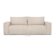 Dreisitziges Sofa boucle mit Schlaffunktion elfenbein