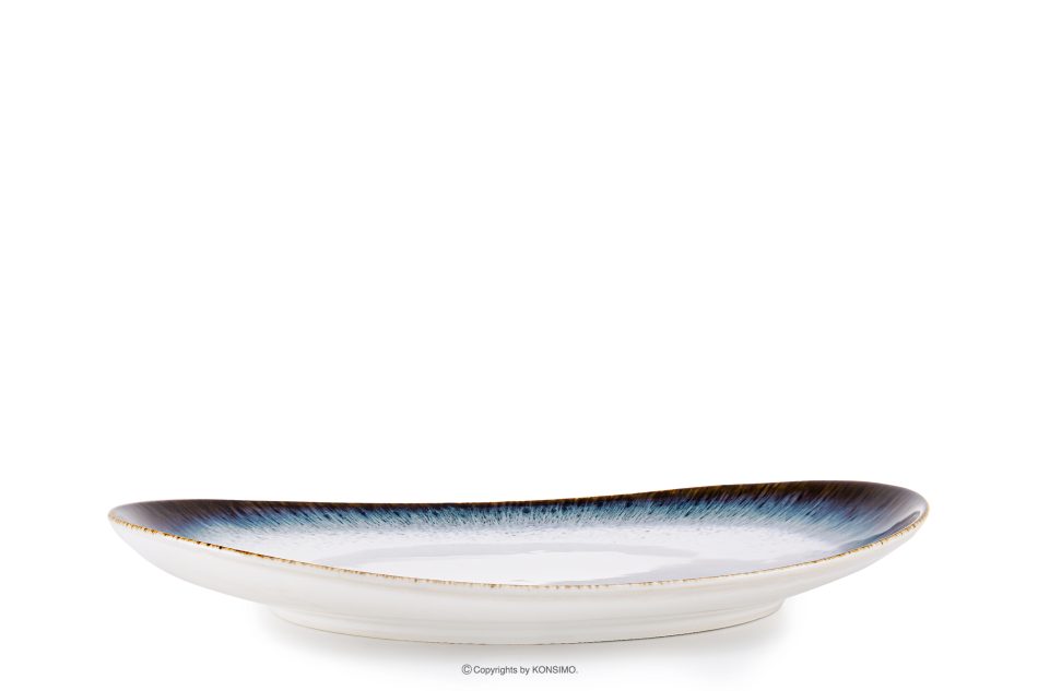 TIME DIM Frühstücksteller weiß/braun/blau - Foto 2