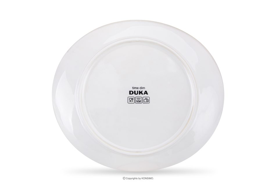 TIME DIM Frühstücksteller 6tlg. weiß/braun/blau - Foto 5