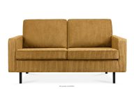 Zweisitzer-Loftsofa aus Kordstoff in gelb