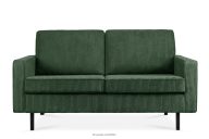 Zweisitzer-Loftsofa aus Kordstoff in dunkelgrün