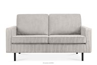 Zweisitzer-Loftsofa aus Kordstoff in cremefarben