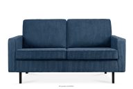 Zweisitzer-Loftsofa aus Kordstoff in dunkelblau