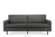 Loft Stilsofa 3 Sitzer dunkelgrau