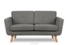 TAGIO II Skandinavisches Zweisitzer-Sofa aus Gewebestoff in aschgrau Asche - Foto 1