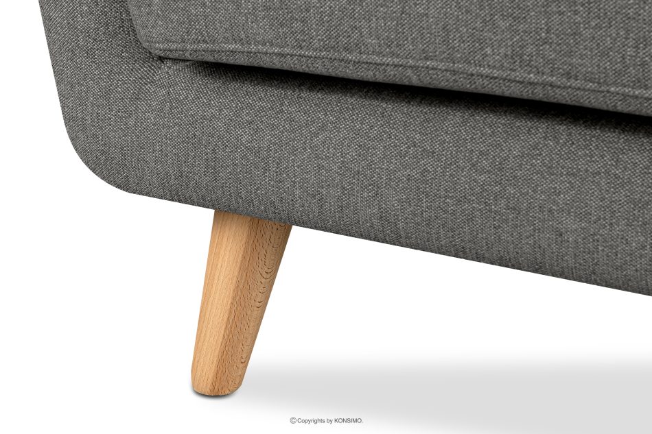 TAGIO II Skandinavisches Zweisitzer-Sofa aus Gewebestoff in aschgrau Asche - Foto 9