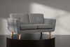 TAGIO II Skandinavisches Zweisitzer-Sofa aus Gewebestoff in aschgrau Asche - Foto 2