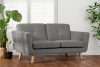 TAGIO II Skandinavisches Zweisitzer-Sofa aus Gewebestoff in aschgrau Asche - Foto 11