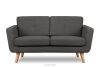 TAGIO II Skandinavisches Zweisitzer-Sofa aus Gewebestoff in graphitgrau graphit - Foto 1