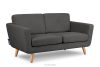 TAGIO II Skandinavisches Zweisitzer-Sofa aus Gewebestoff in graphitgrau graphit - Foto 3