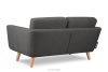 TAGIO II Skandinavisches Zweisitzer-Sofa aus Gewebestoff in graphitgrau graphit - Foto 4