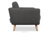TAGIO II Skandinavisches Zweisitzer-Sofa aus Gewebestoff in graphitgrau graphit - Foto 5